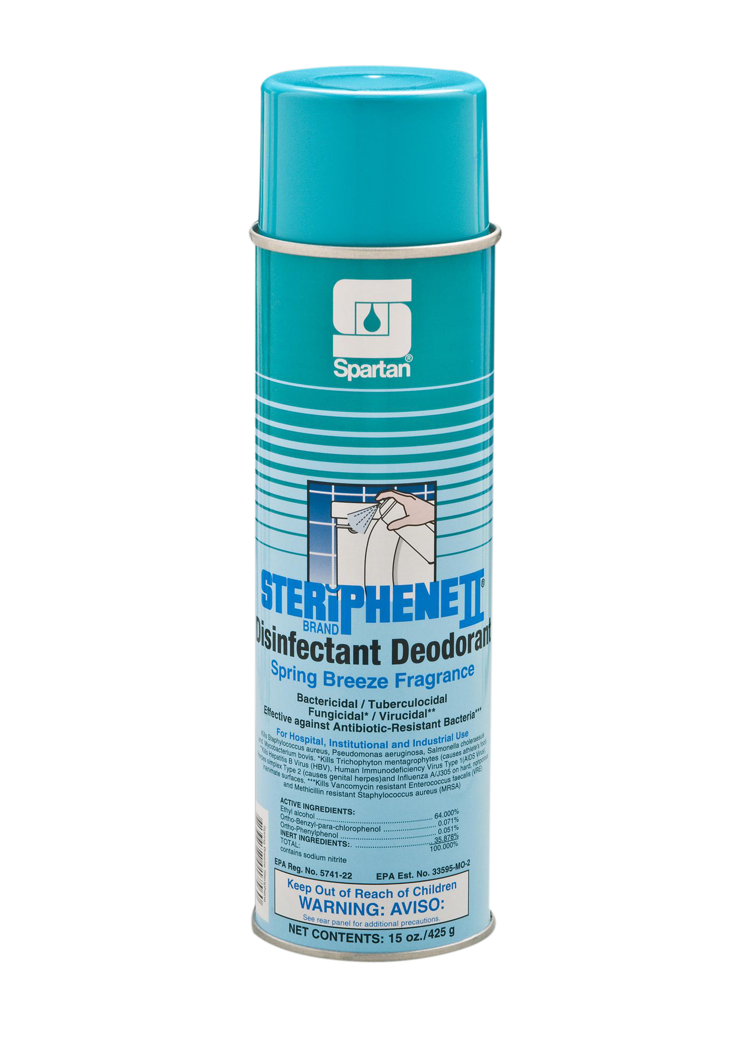 Steriphene II® Brand Disinfectant Deodorant (Spring Breeze Fragrance) 20 oz (12 per case)
